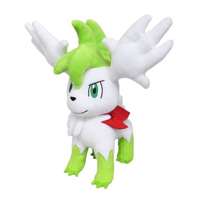 Alta qualidade anime jogos pokemon luta shaymin céu forme macio brinquedo  de pelúcia boneca presente para a criança